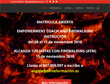 Tablet Screenshot of firewalkingspain.com